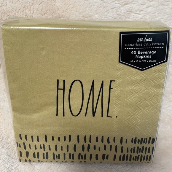 Rae Dunn EAT / HOME Cocktail Napkins 2pkgs 40 each - Picture 4 of 5
